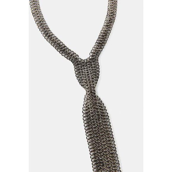 ZARA METAL TIE NECKLACE - Picture 4 of 4